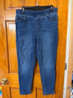 Stretch Pull-On Jeggings in Classic Indigo Blue